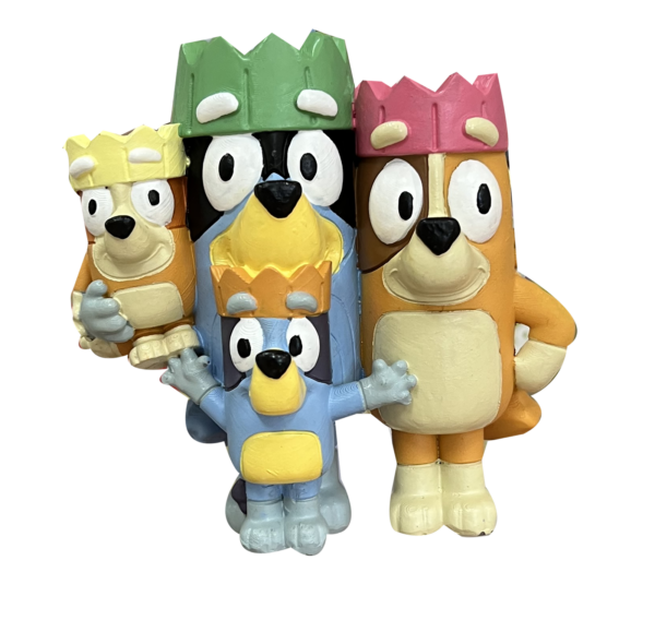 Bluey - Ornament - Family with Christmas Hats